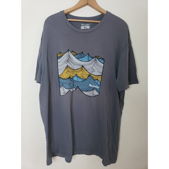 Moosejaw Mountaineering Men's XL T Shirt Gray Graphic Print Made in USA - Picture 1 of 8